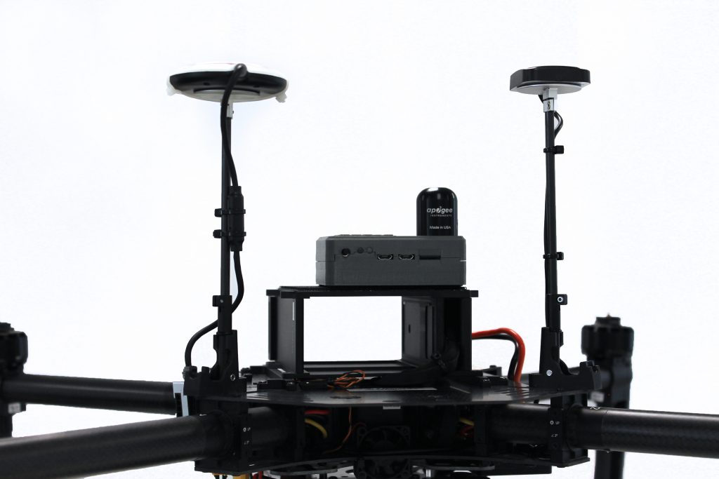 Thermography drone GPS sensors