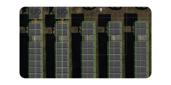 Solar plant construction not aligned and missing modules